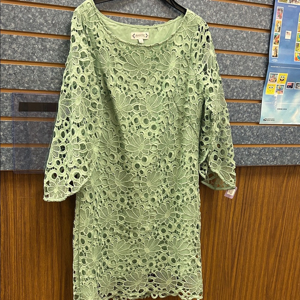 Amanda & Chelsea Mint Lace Dress